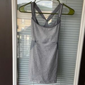 Lululemon Gray Workout Top with Built in Bra-XS